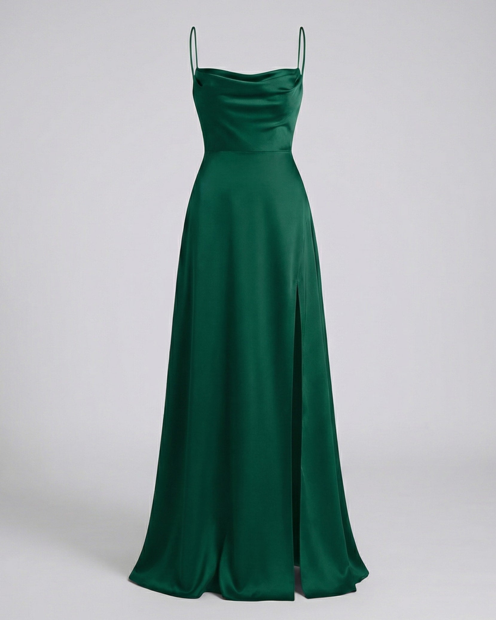 Women's Satin Cowl Neck Maxi Dress | Aveline_6