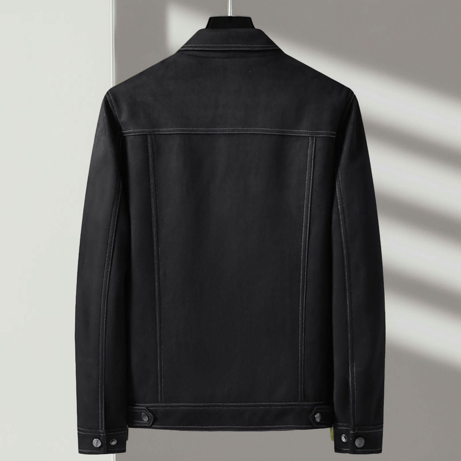 Men's Button Front Trucker Jacket | Stanley_6