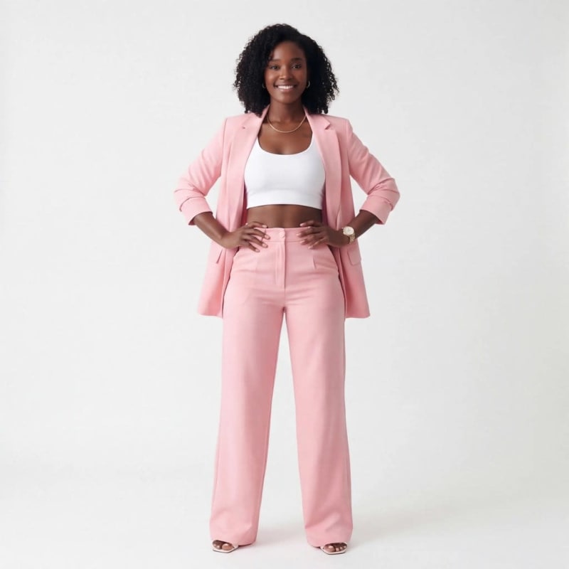 Women's Tailored Wide Leg Trouser Suit | Anastasia_1