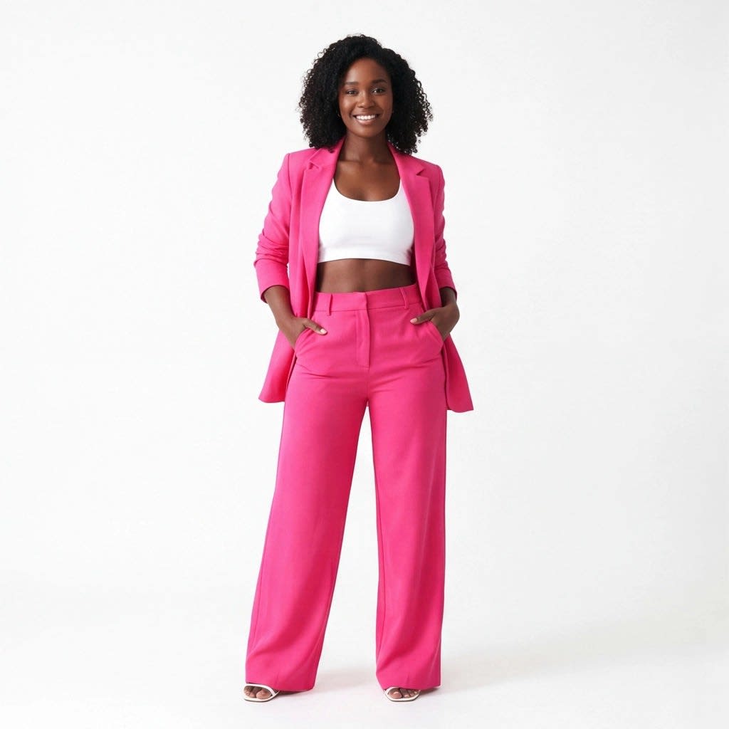 Women's Tailored Wide Leg Trouser Suit | Anastasia_3