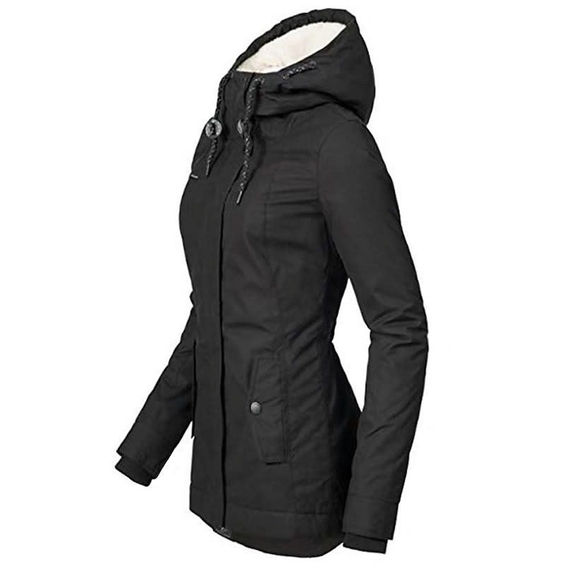 Women's Fleece Lined Hooded Parka | Alina_6
