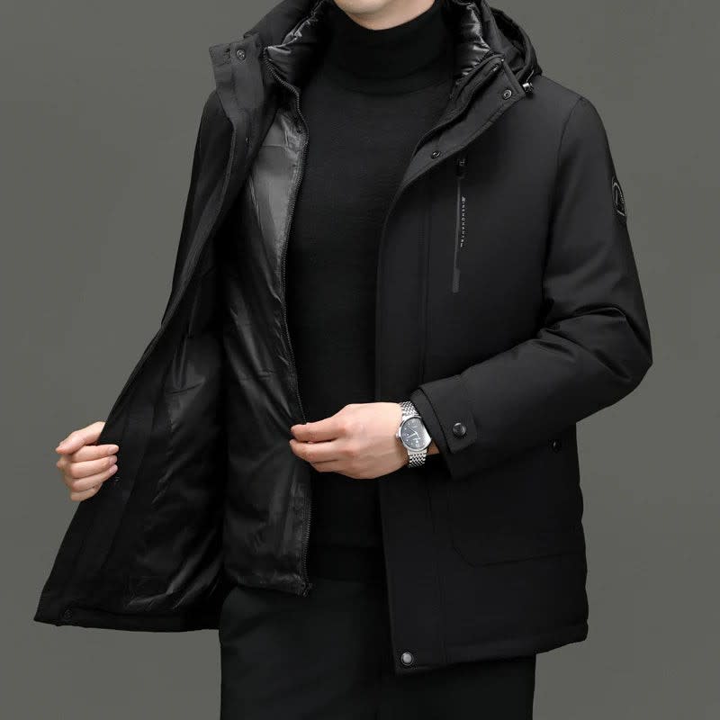 Men's Hooded Duck Down Puffer Coat | Oscar_3