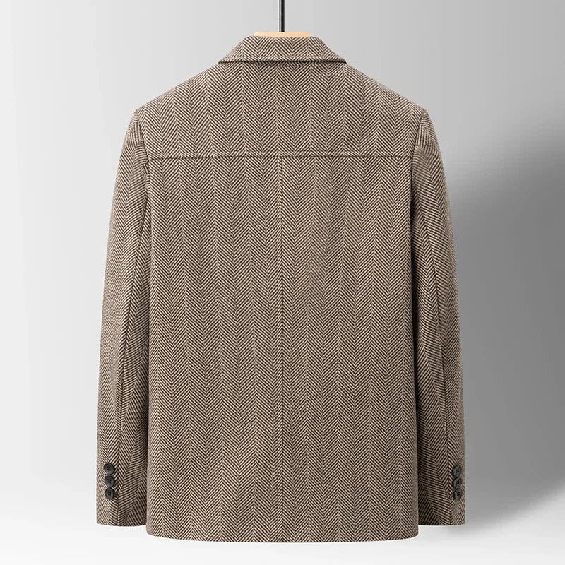 Men's Herringbone Wool Jacket | Desmond_2