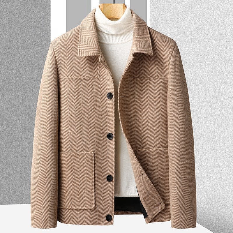 Men's Herringbone Wool Jacket | Desmond_5