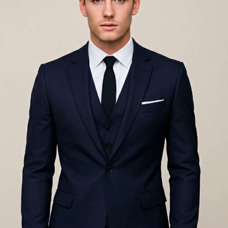 Men's Slim Fit Three-Piece Suit | George_1