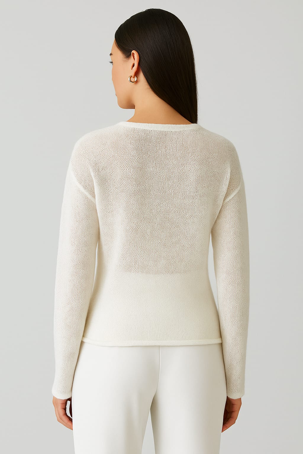 Women's Sheer Knit Jumper | Kensa_3
