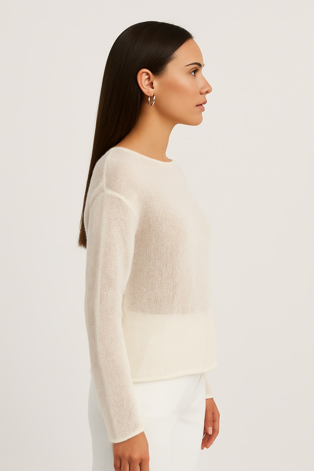 Women's Sheer Knit Jumper | Kensa_4