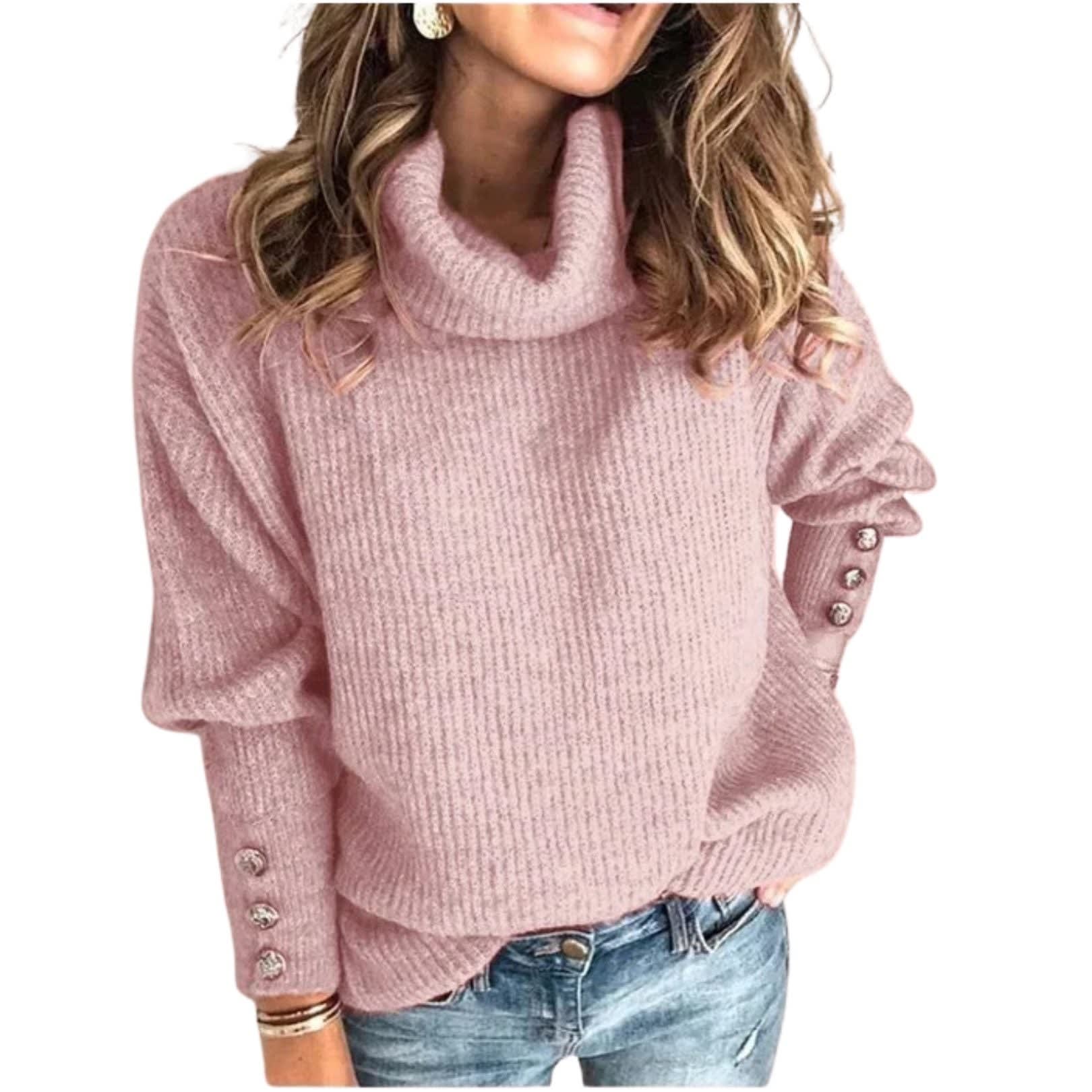 Women's Ribbed Knit Cowl Neck Jumper | Madge_4