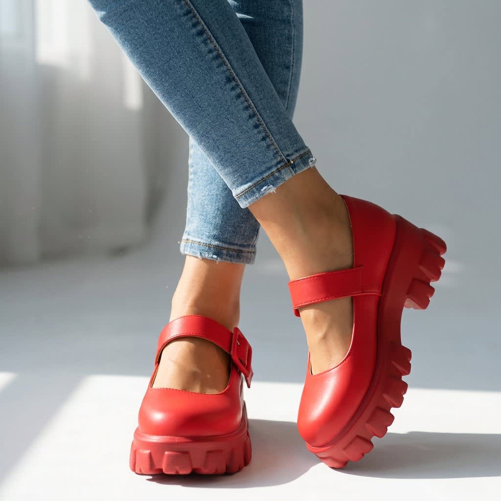Women's Chunky Platform Mary Jane Shoes | Anthea_8