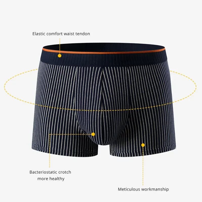 Men's Ribbed Cotton Boxer Briefs | Torquil_4
