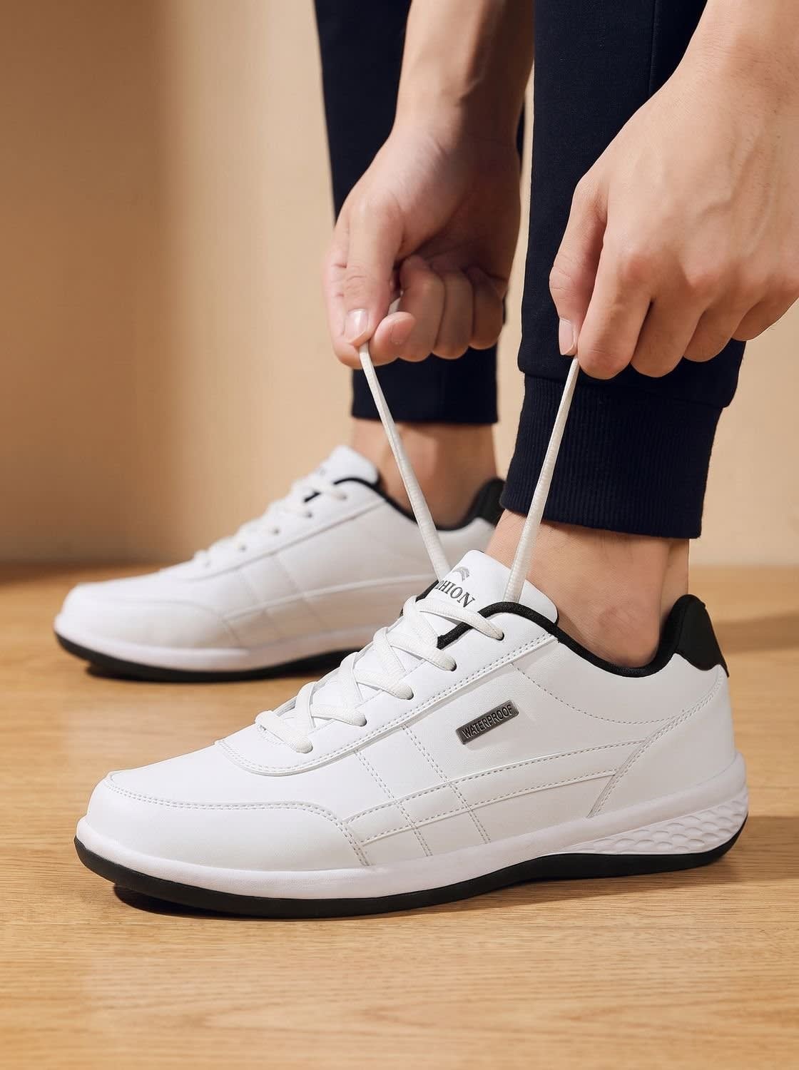 Men's Waterproof Lace-Up Orthopedic Trainers | Jolyon_12