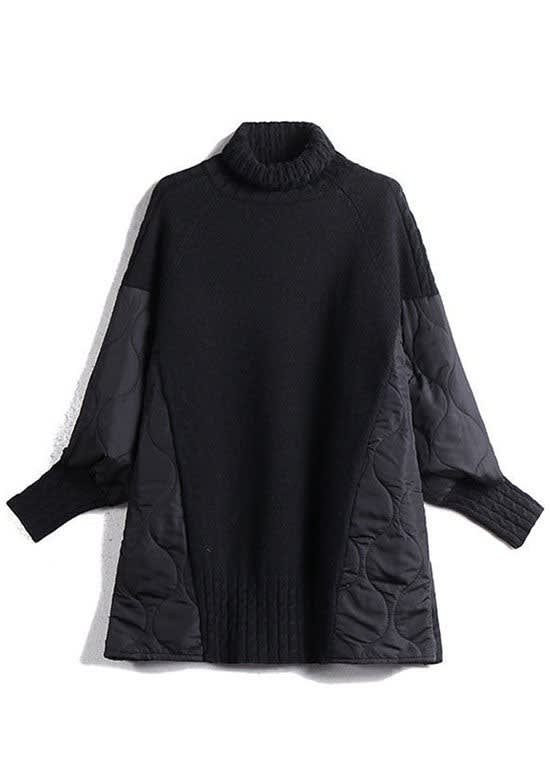 Women's Quilted Panel Turtleneck Jumper | Ruth_5