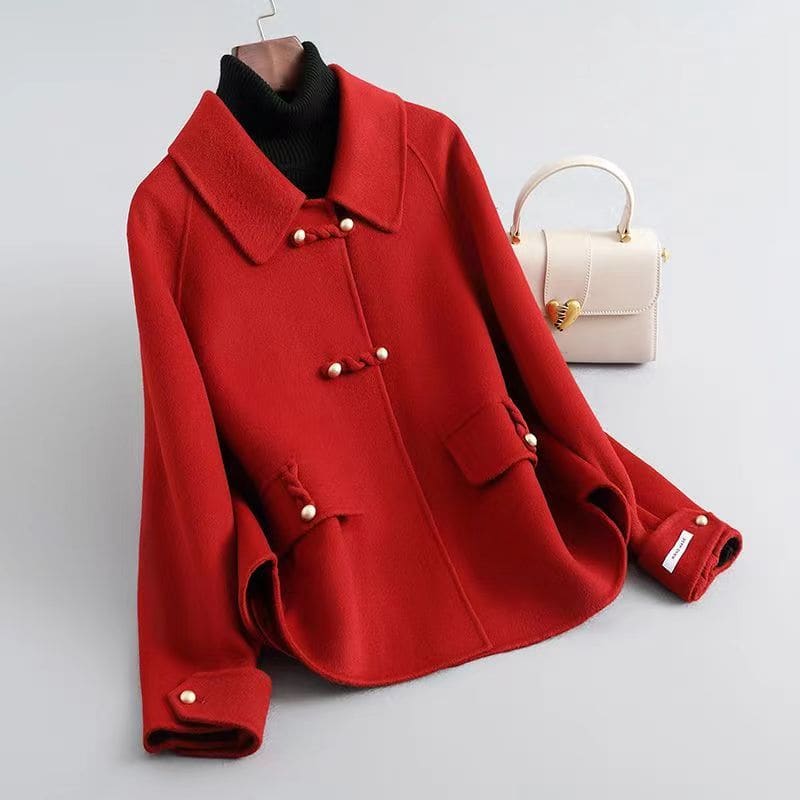 Women's Wool Blend Toggle Coat | Rosalind_5