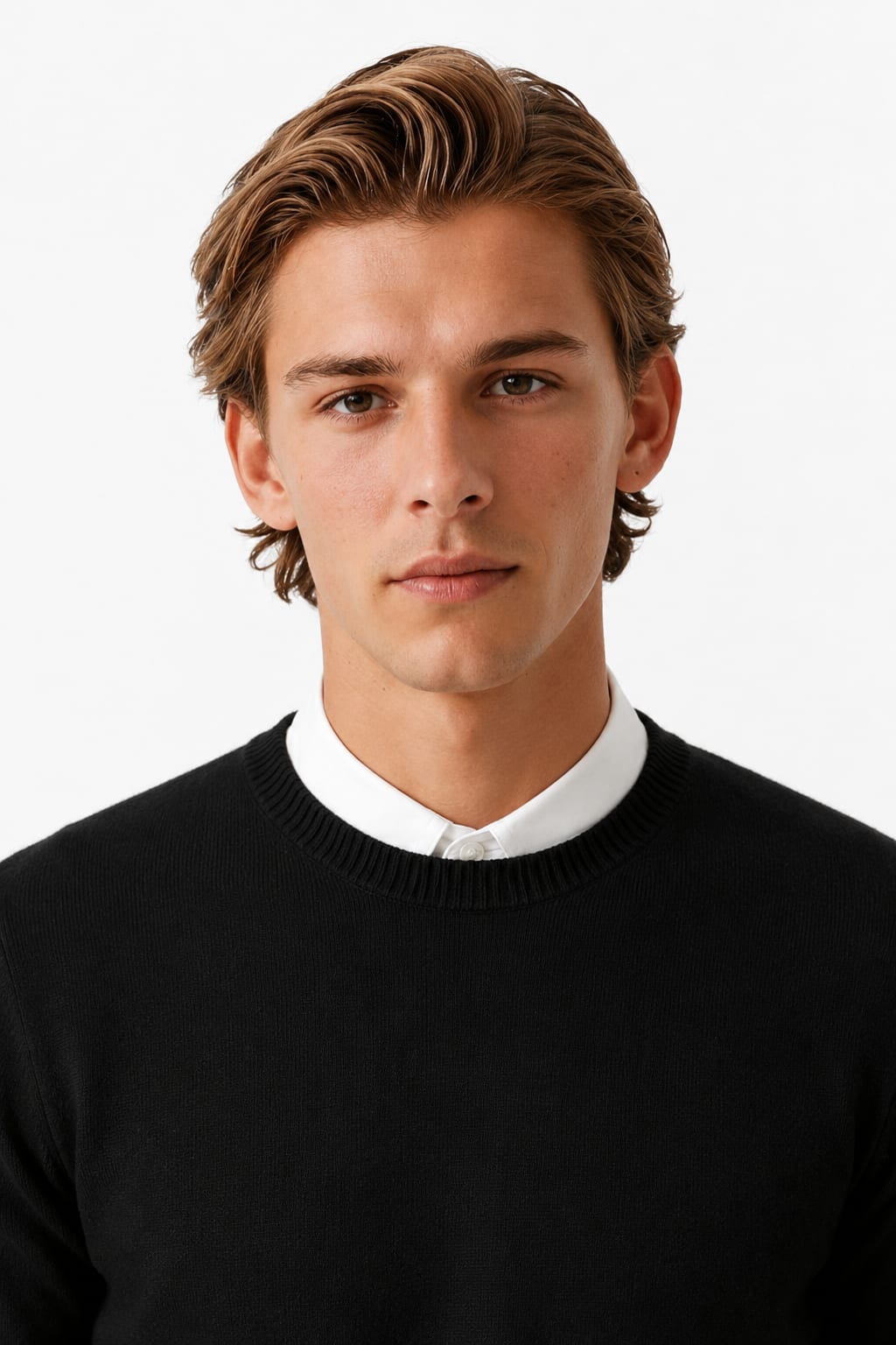 Men's Knit Crew Neck Jumper | Theodore_4