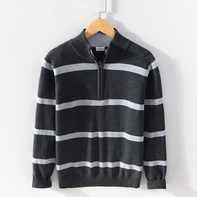 Men's Cotton Half Zip Jumper | Gavin_3
