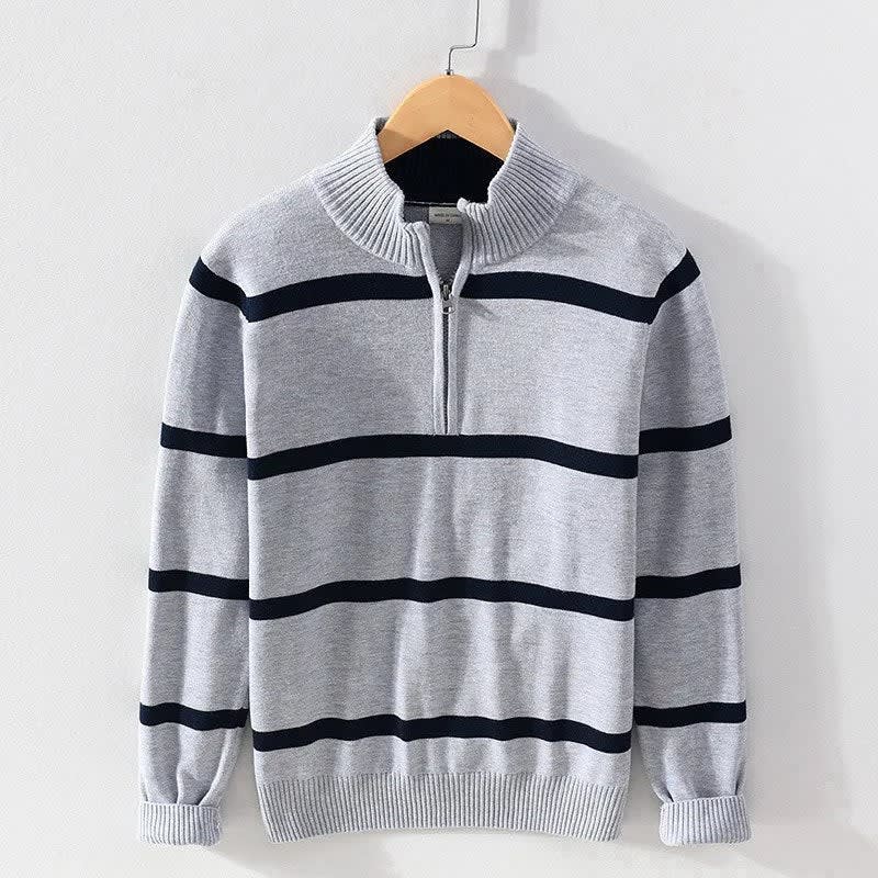 Men's Cotton Half Zip Jumper | Gavin_5