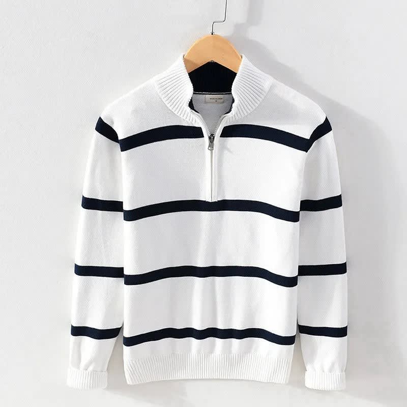 Men's Cotton Half Zip Jumper | Gavin_6