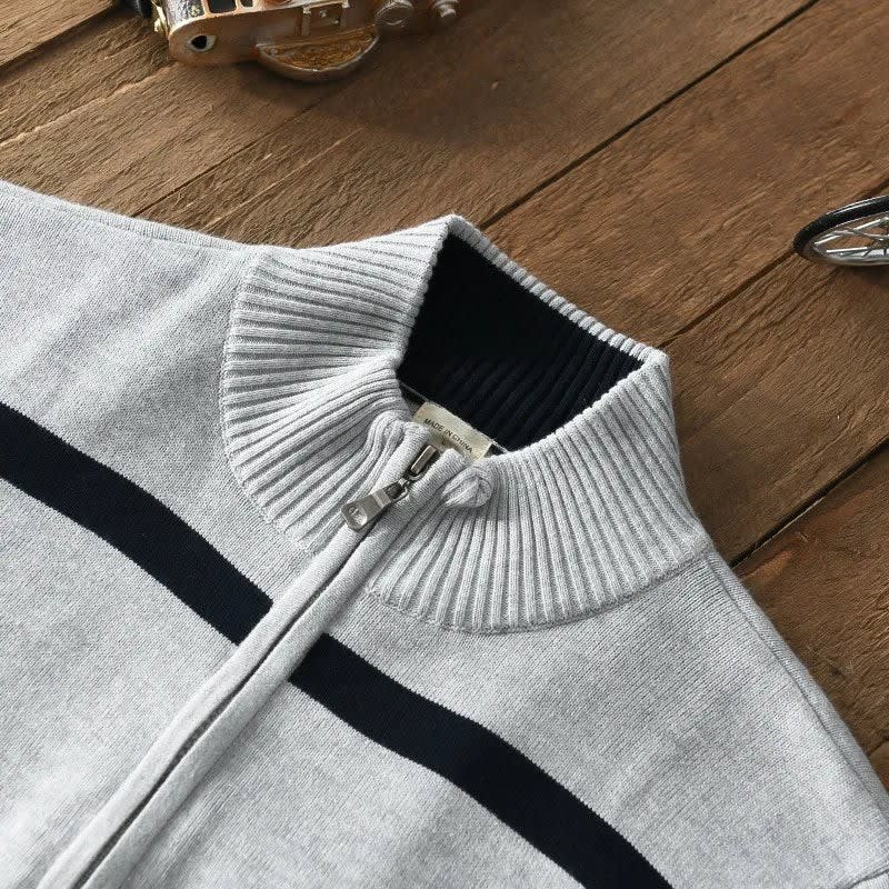 Men's Cotton Half Zip Jumper | Gavin_8