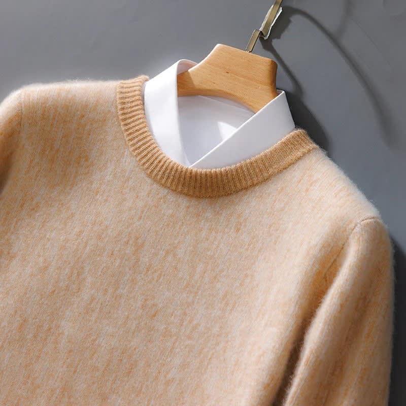 Men's Cashmere Round Neck Jumper | Duke_3