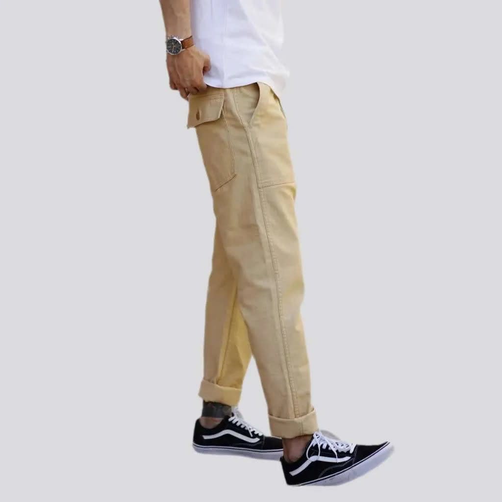 Men's Straight Leg Utility Trousers | Steven_16