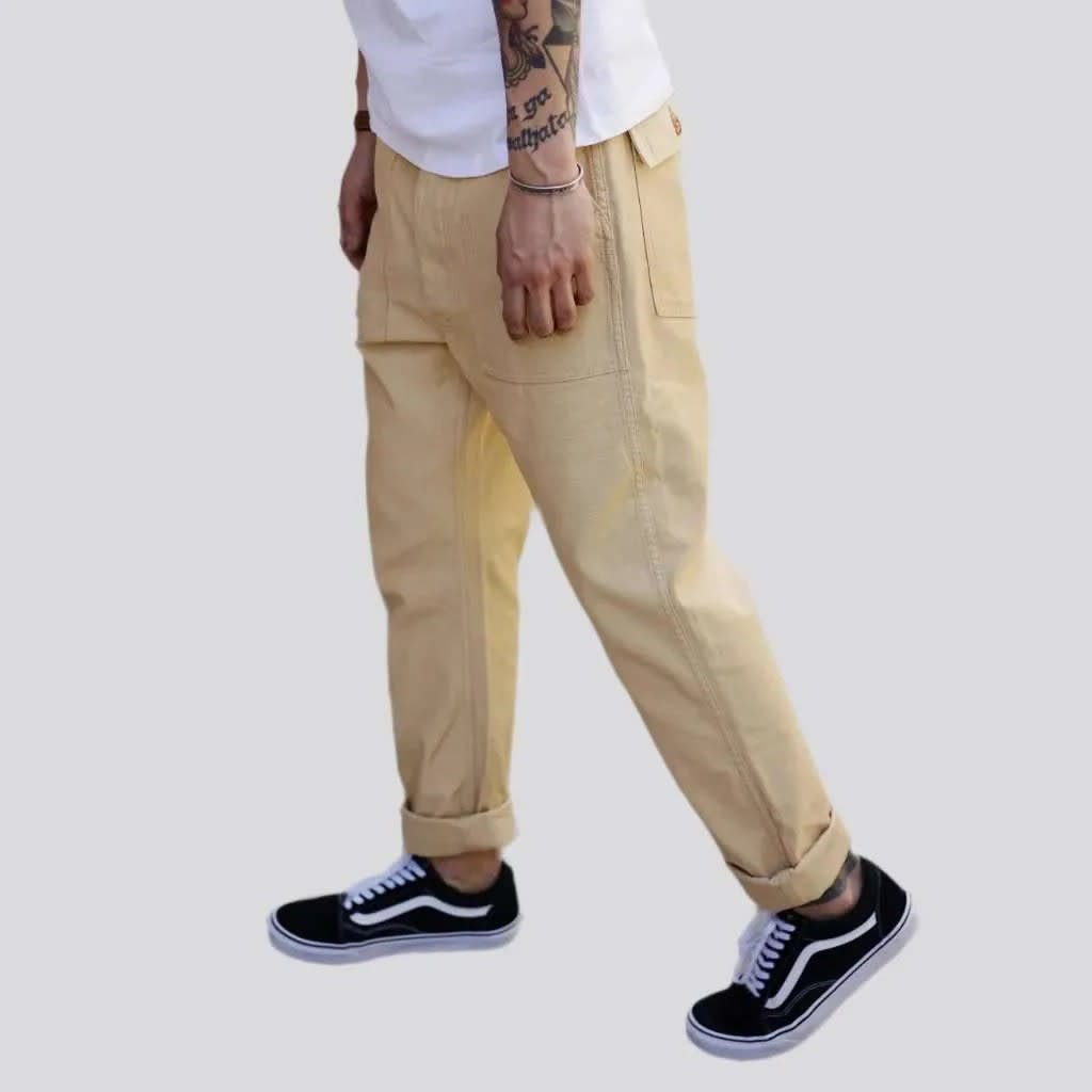 Men's Straight Leg Utility Trousers | Steven_17