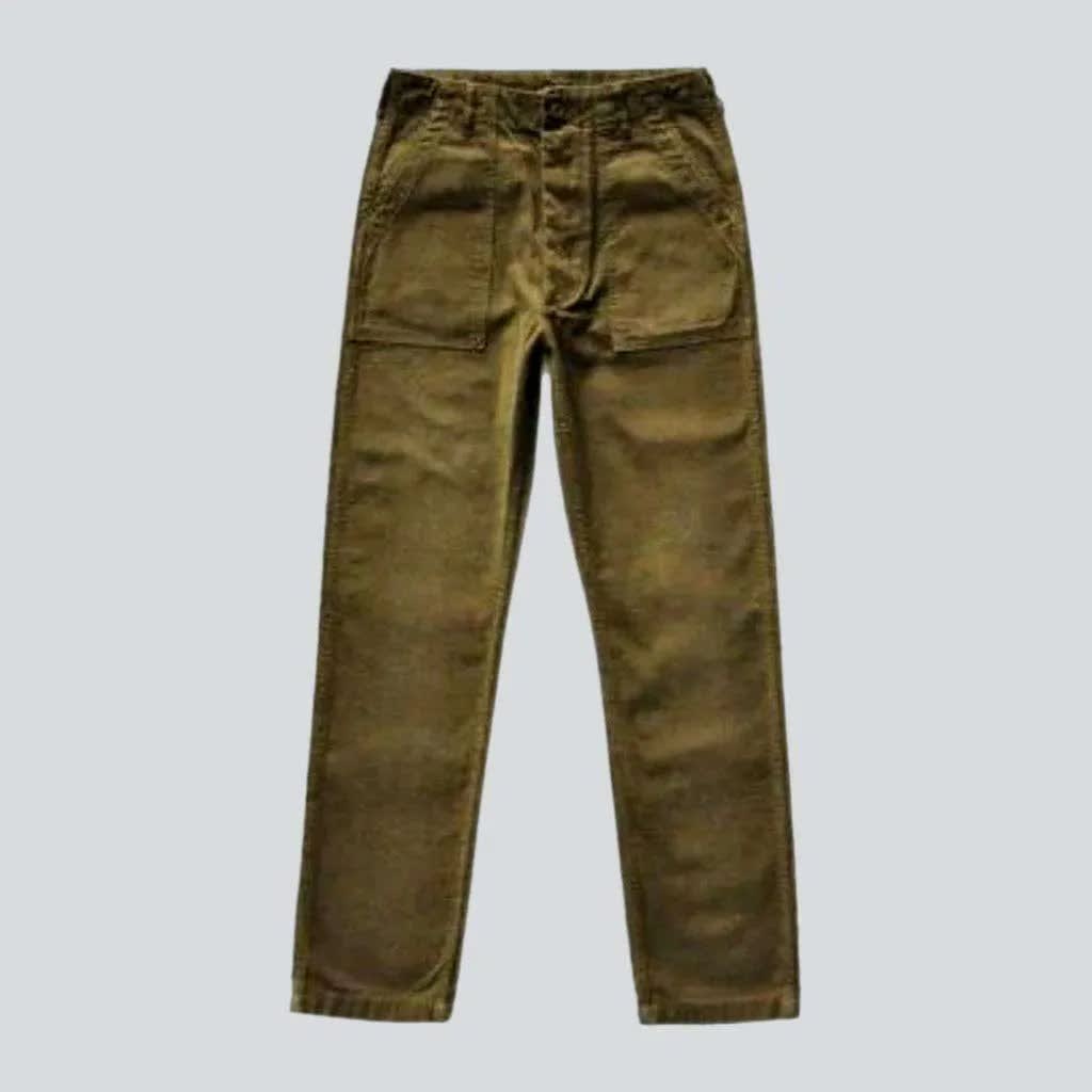 Men's Straight Leg Utility Trousers | Steven_8