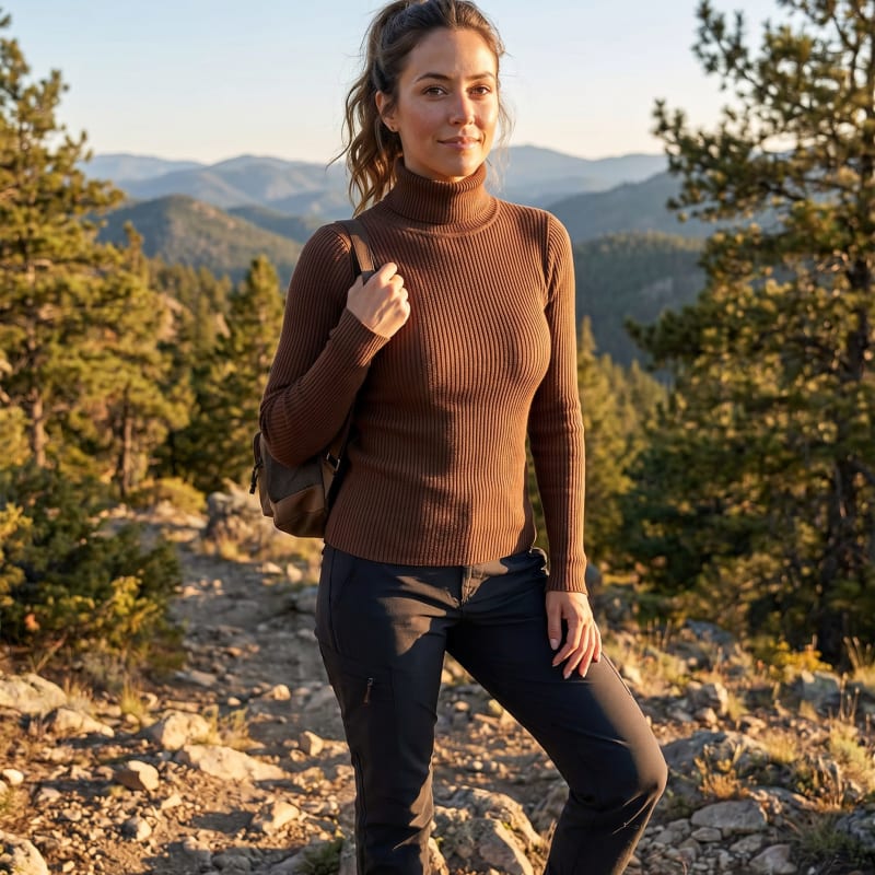 Women's Ribbed Turtleneck Jumper | Trixie_1