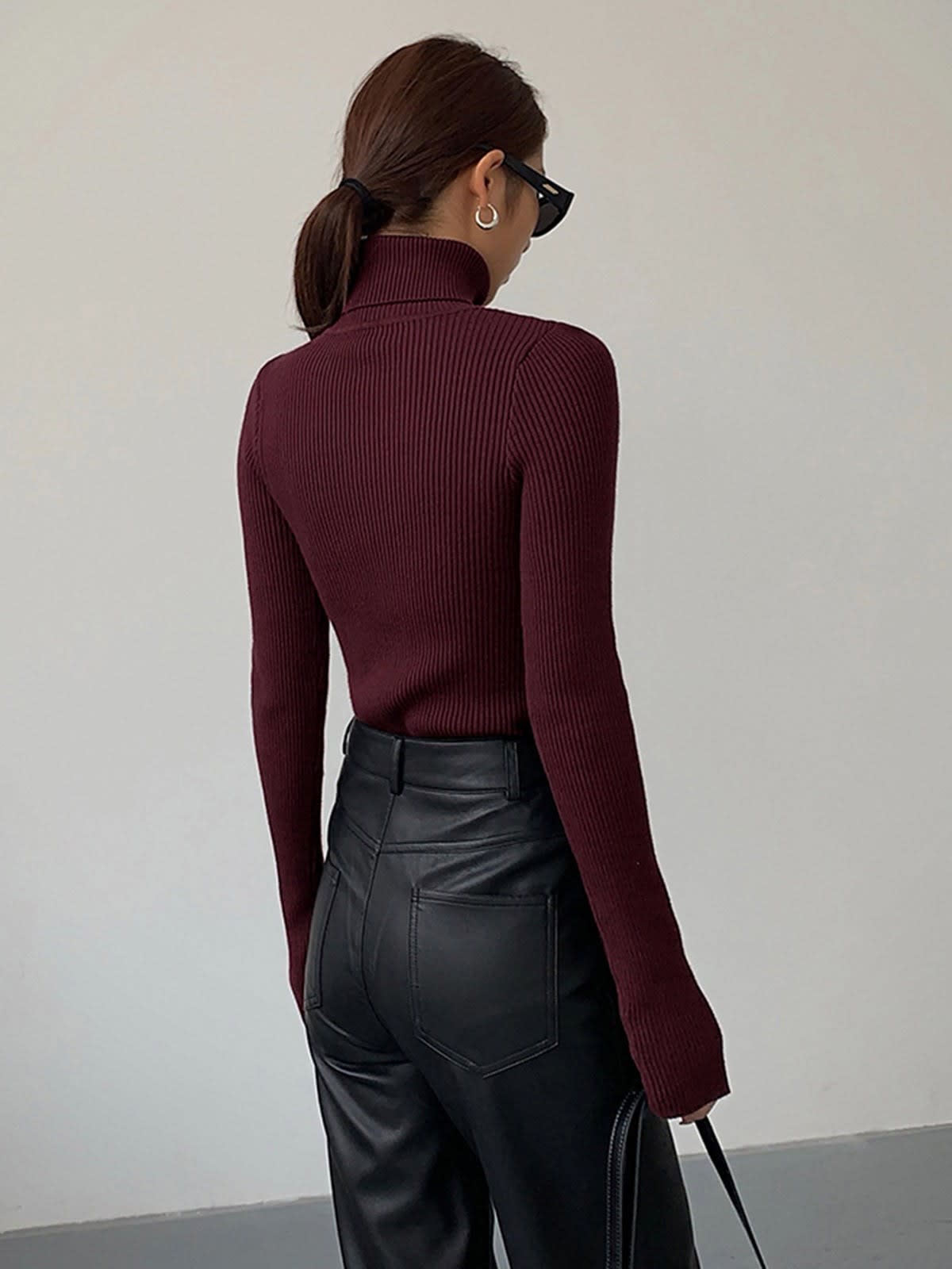 Women's Ribbed Turtleneck Jumper | Trixie_5