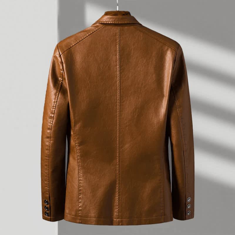 Men's Tailored Leather Blazer | Wallace_2