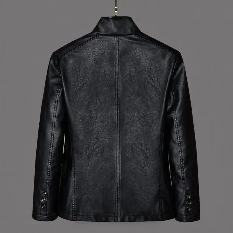 Men's Tailored Leather Blazer | Wallace_4