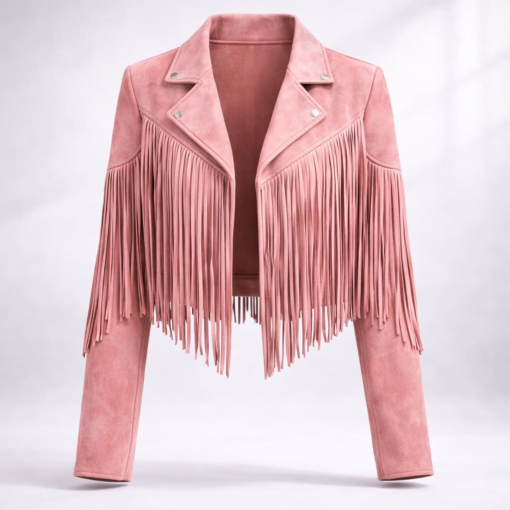 Women's Faux Suede Fringe Jacket | Marisa_11