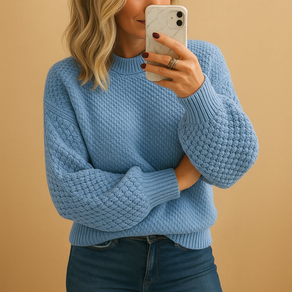 Women's Cable Knit Round Neck Jumper | Merryn_5