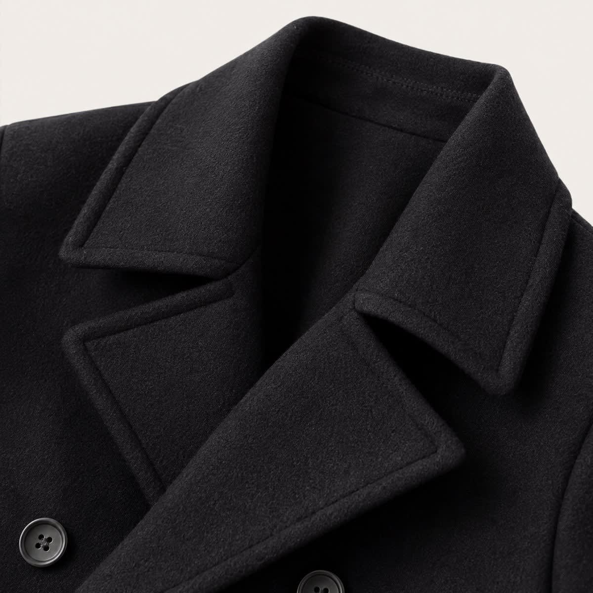 Men's Wool Blend Double Breasted Pea Coat | Joseph_3