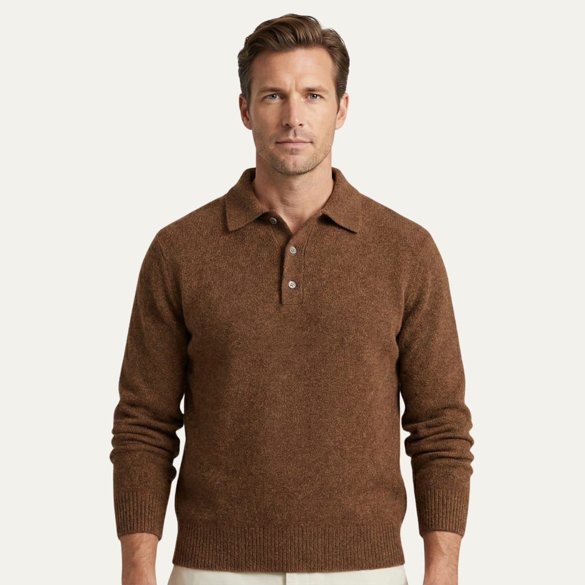 Men's Knit Polo Collar Jumper | Kenneth_2