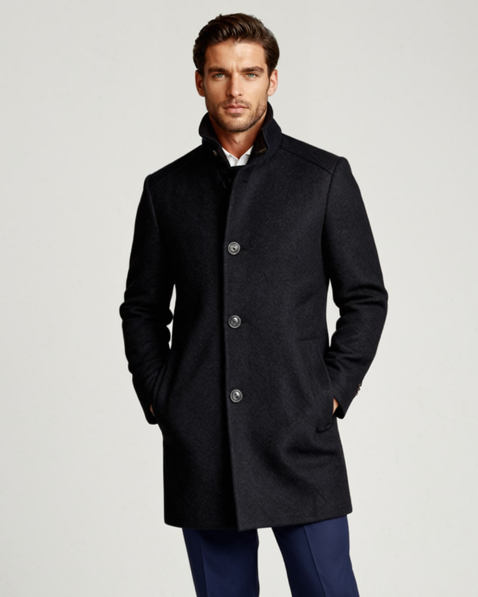 Men's Wool Blend Winter Coat | John_7