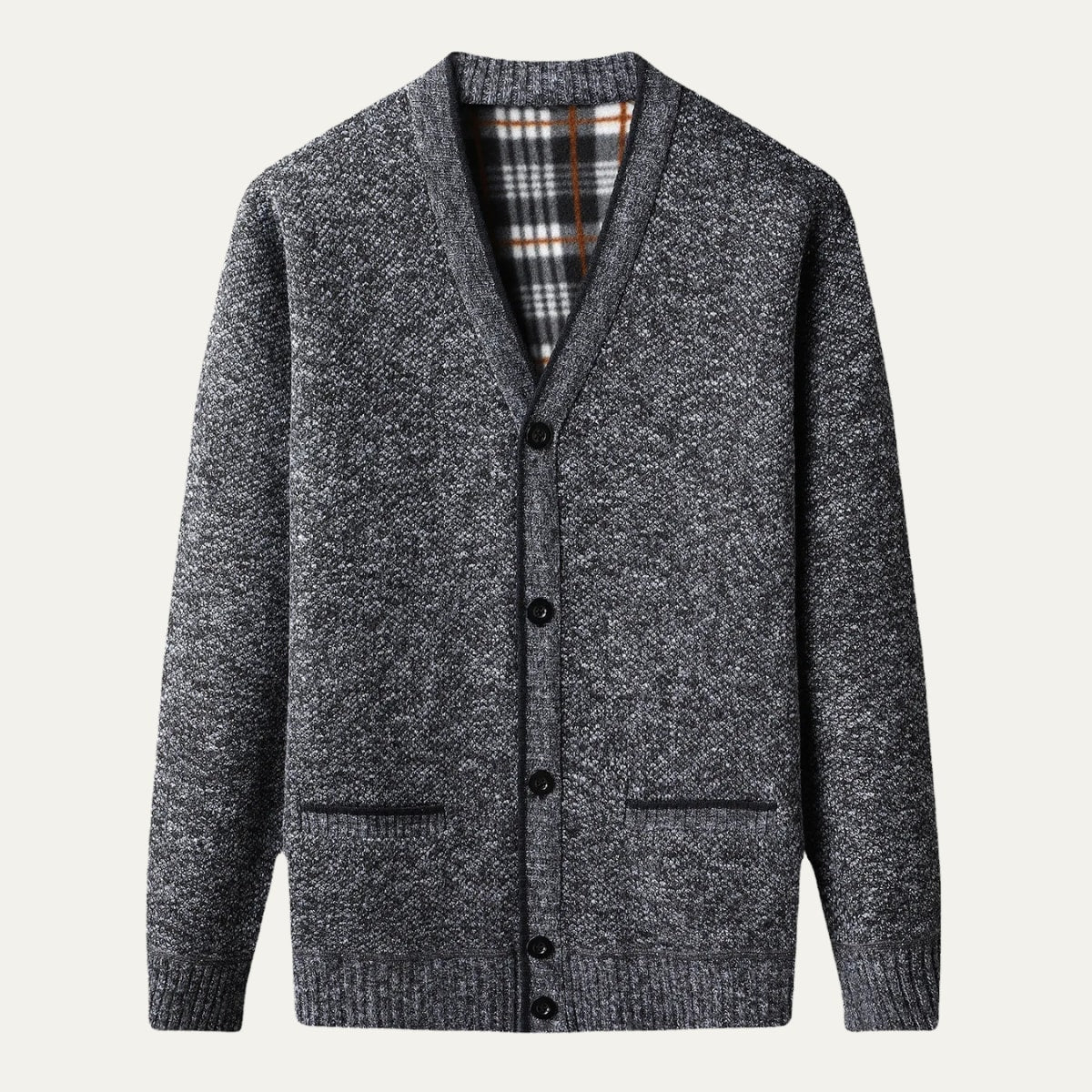 Men's Fleece Lined Knit Cardigan | Jacob_3