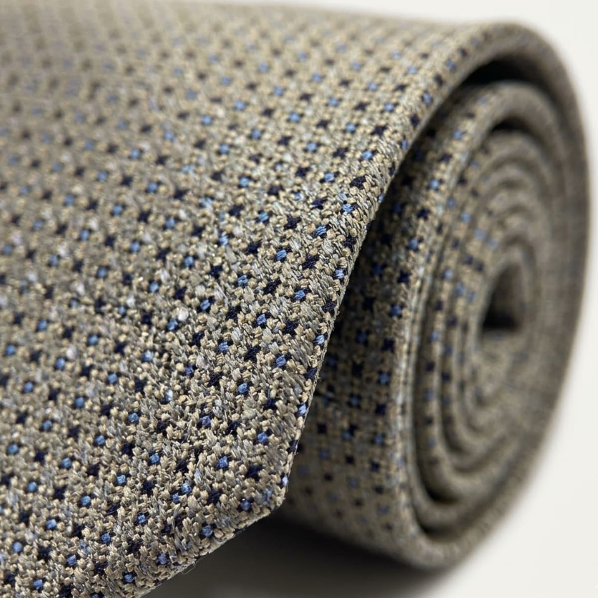 Men's Champagne Micro Dot Tie | Darragh_5