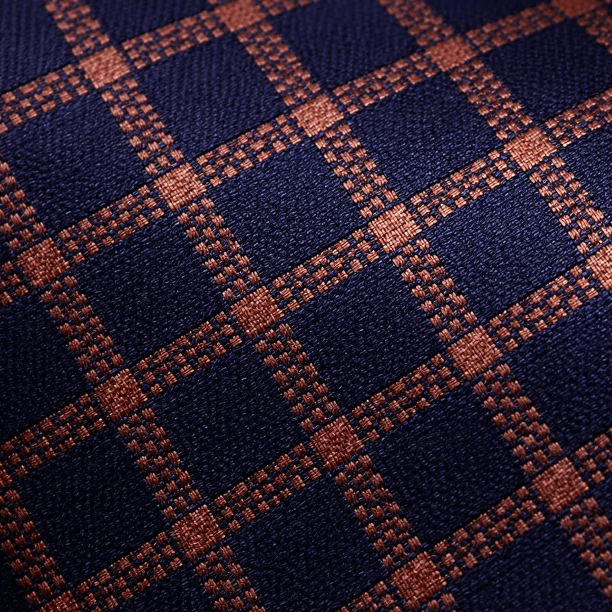 Men's Windowpane Check Tie | Fionn_4