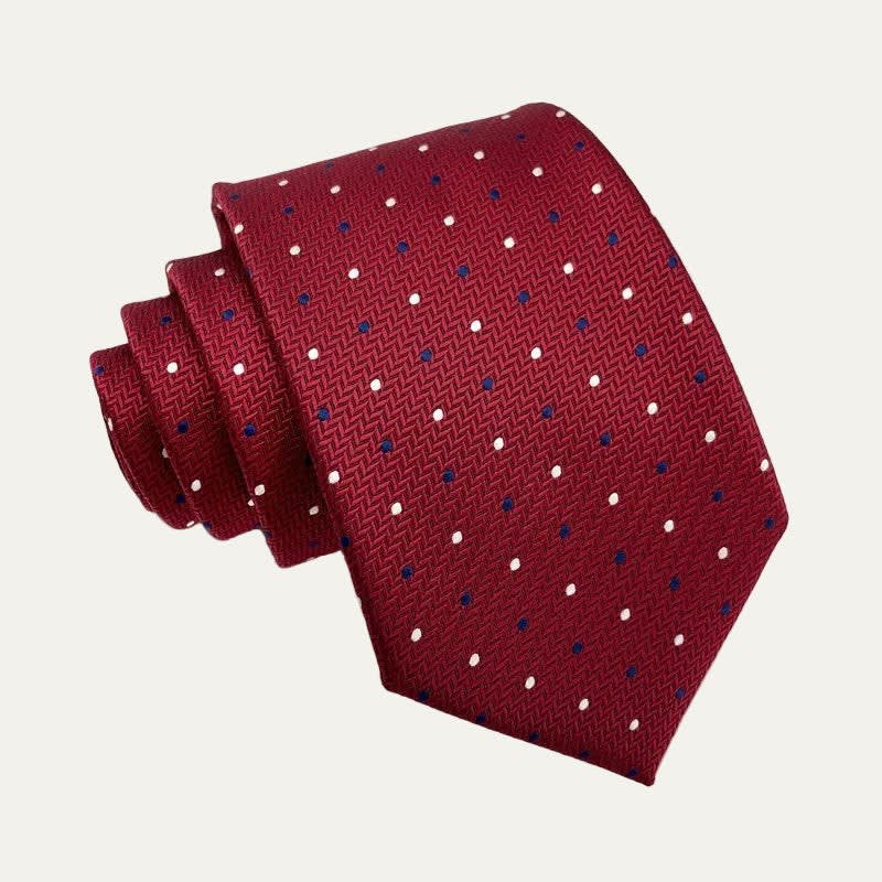 Men's Polka Dot Jacquard Tie | Gawain_1