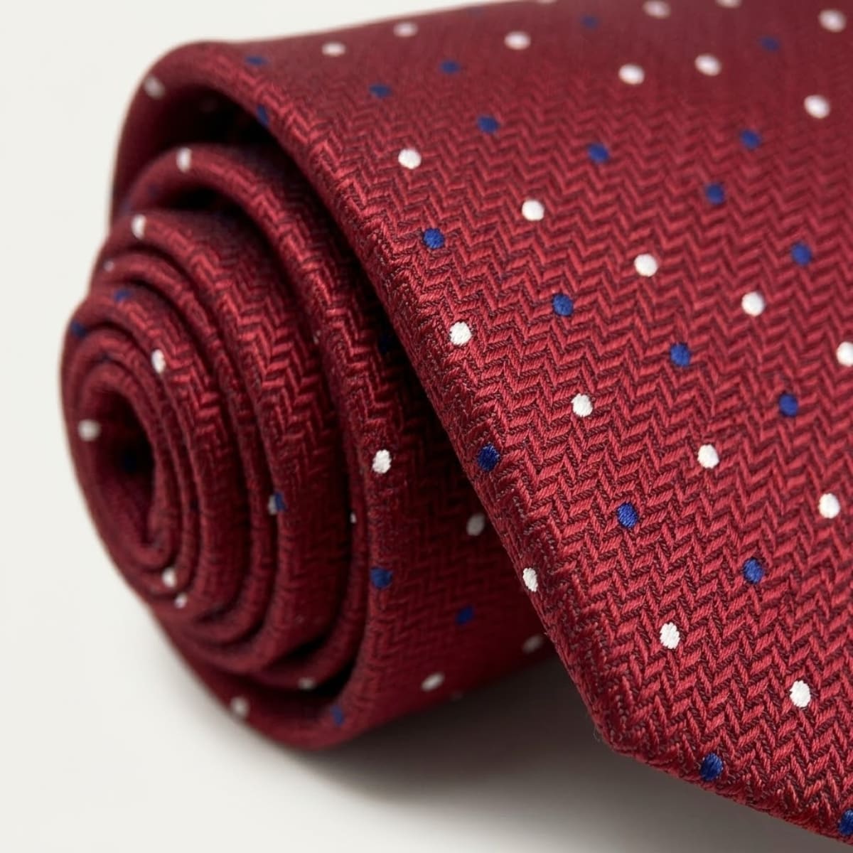 Men's Polka Dot Jacquard Tie | Gawain_4