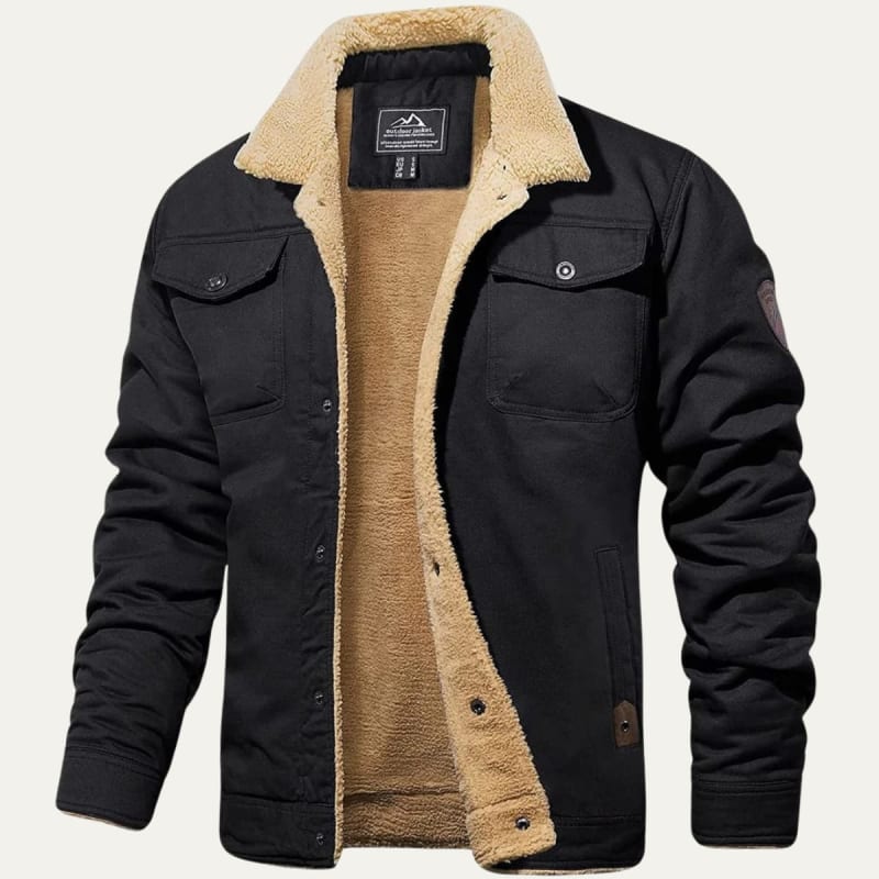 Men's Fleece Lined Cotton Jacket | Malachy_1