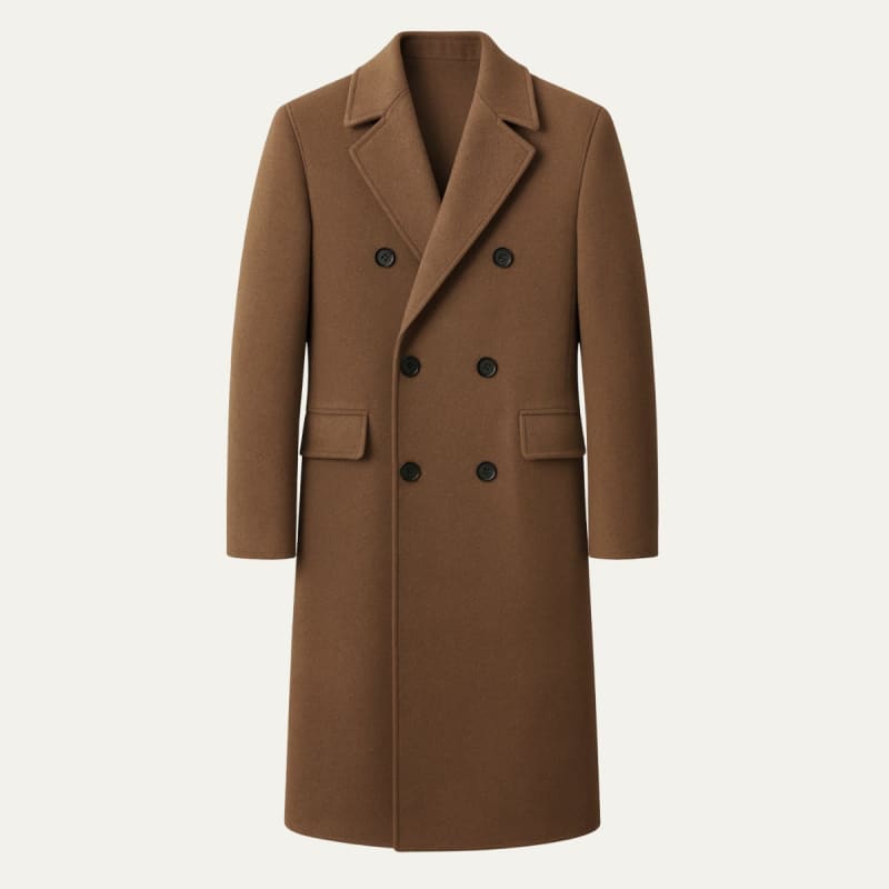 Men's Double Breasted Long Coat | Llewelyn_1