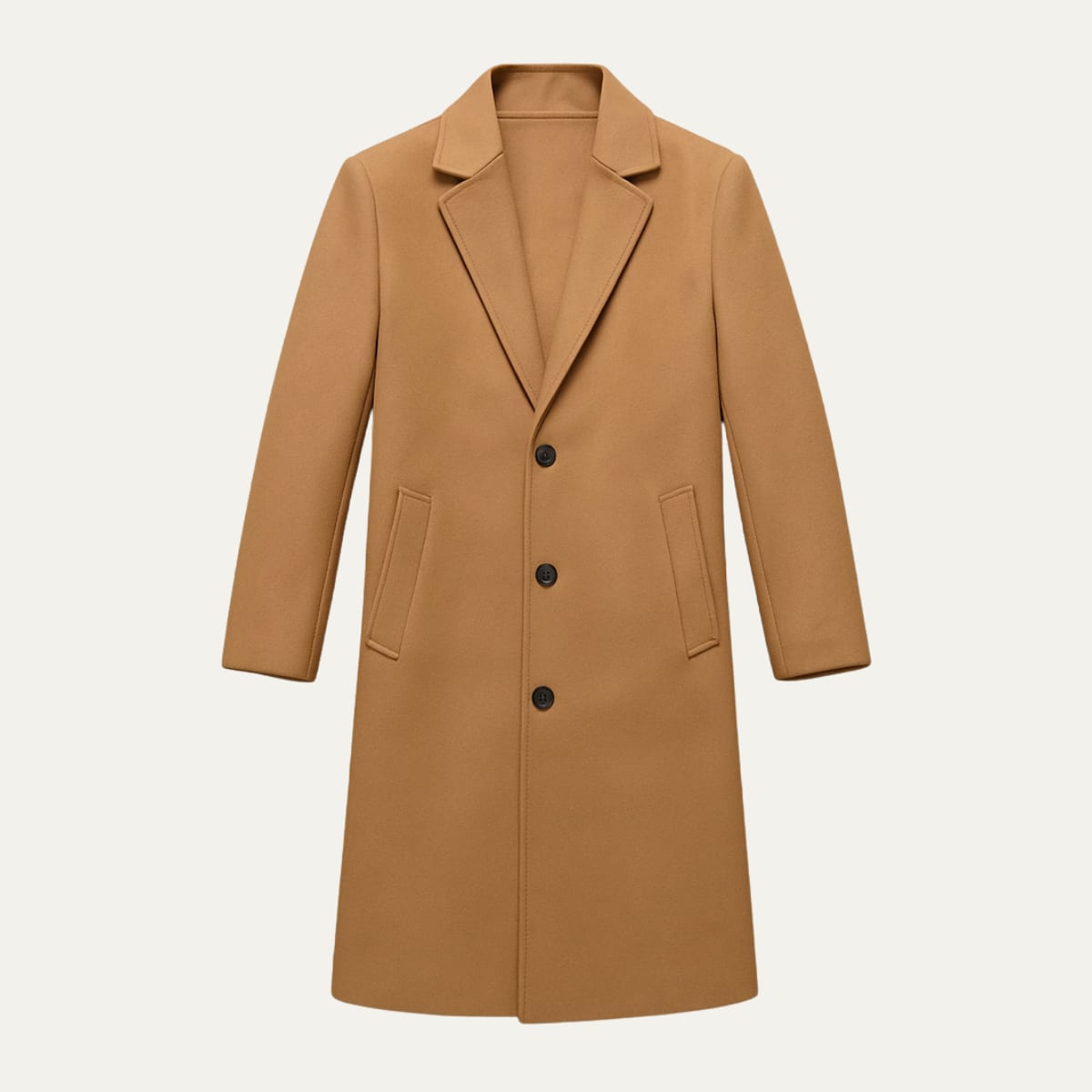 Men's Cotton Blend Longline Coat | Leigh_2