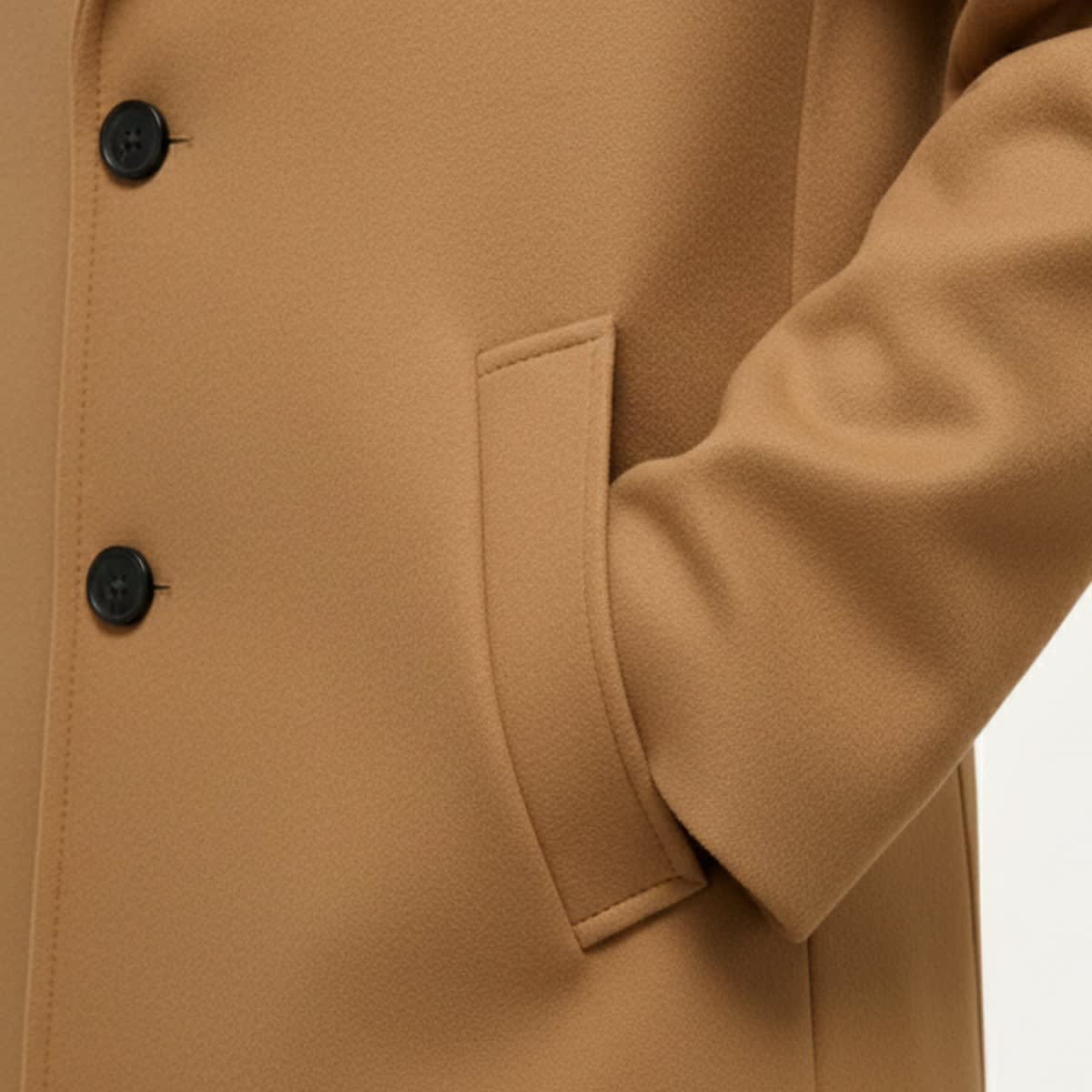 Men's Cotton Blend Longline Coat | Leigh_4