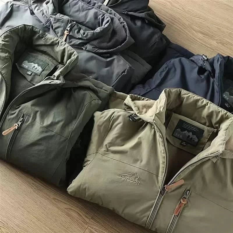 Men's Water Resistant Hooded Jacket | Theodore_10