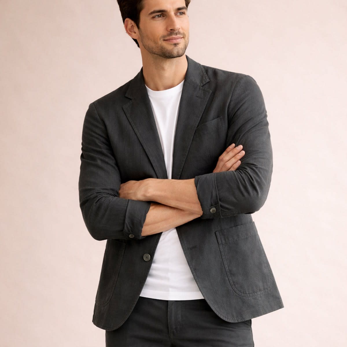 Men's Lightweight Linen Blazer | Uilleam_4