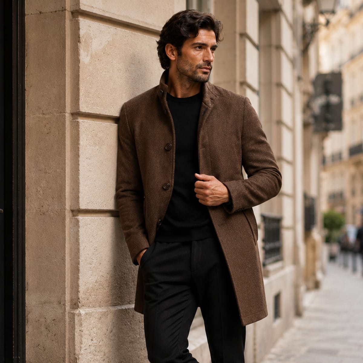 Men's Wool Blend Winter Coat | Laurence_13