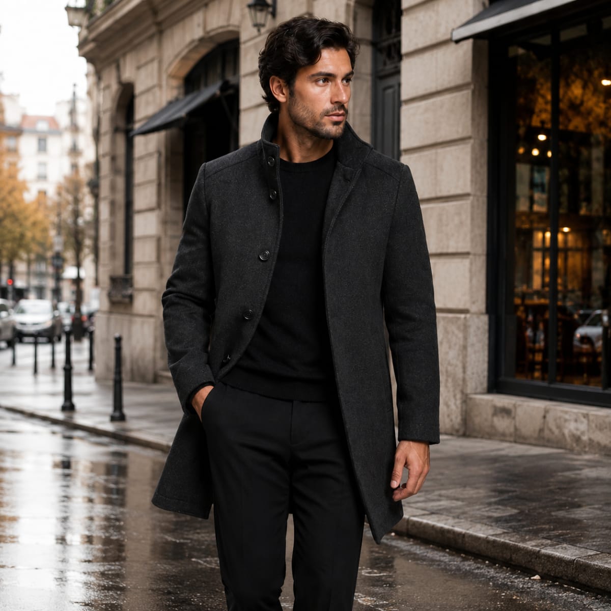 Men's Wool Blend Winter Coat | Laurence_14