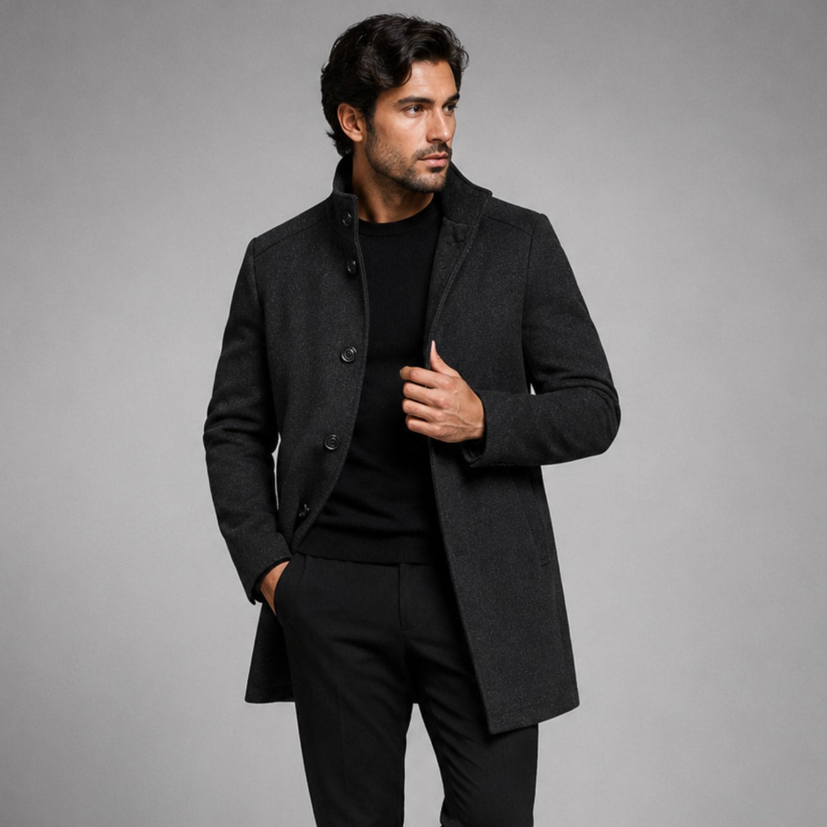 Men's Wool Blend Winter Coat | Laurence_9