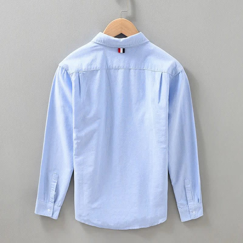 Men's Cotton Striped Long Sleeve Shirt | Felix_5